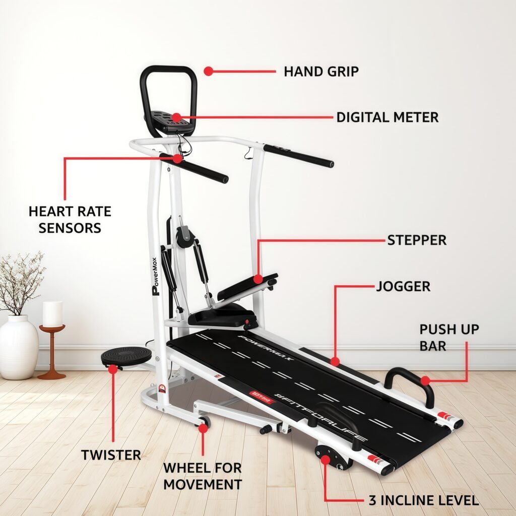 4 in 1 Manual Treadmill Image 8